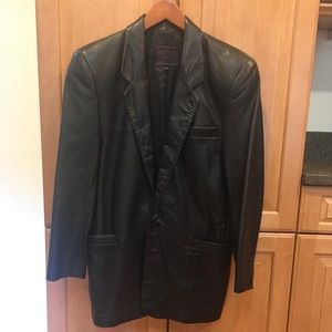 Vintage Leather Sports Jacket